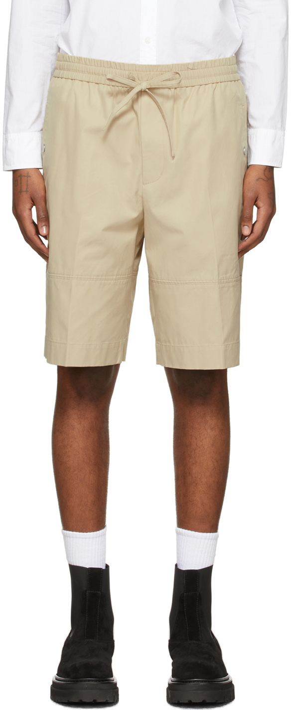 drawstring khaki shorts