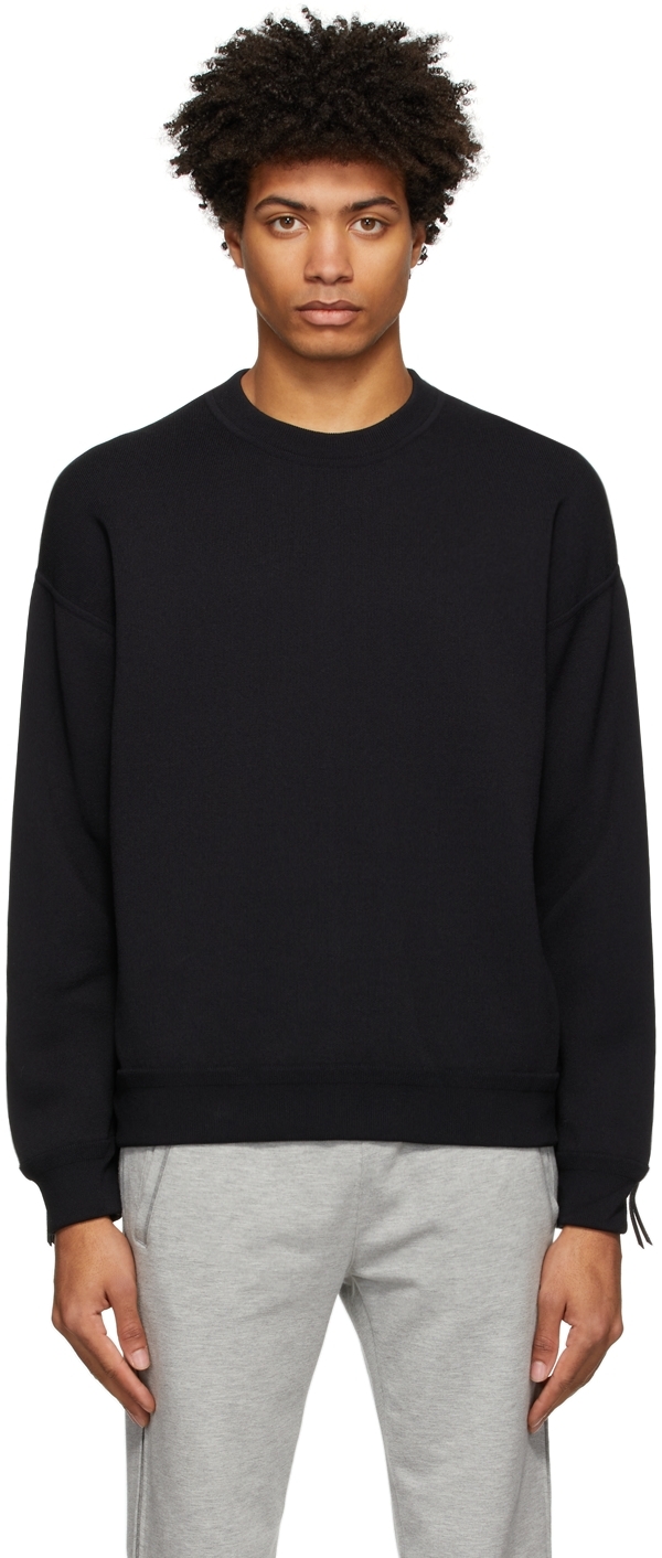 3.1 Phillip Lim Black Zip Sleeve Sweater
