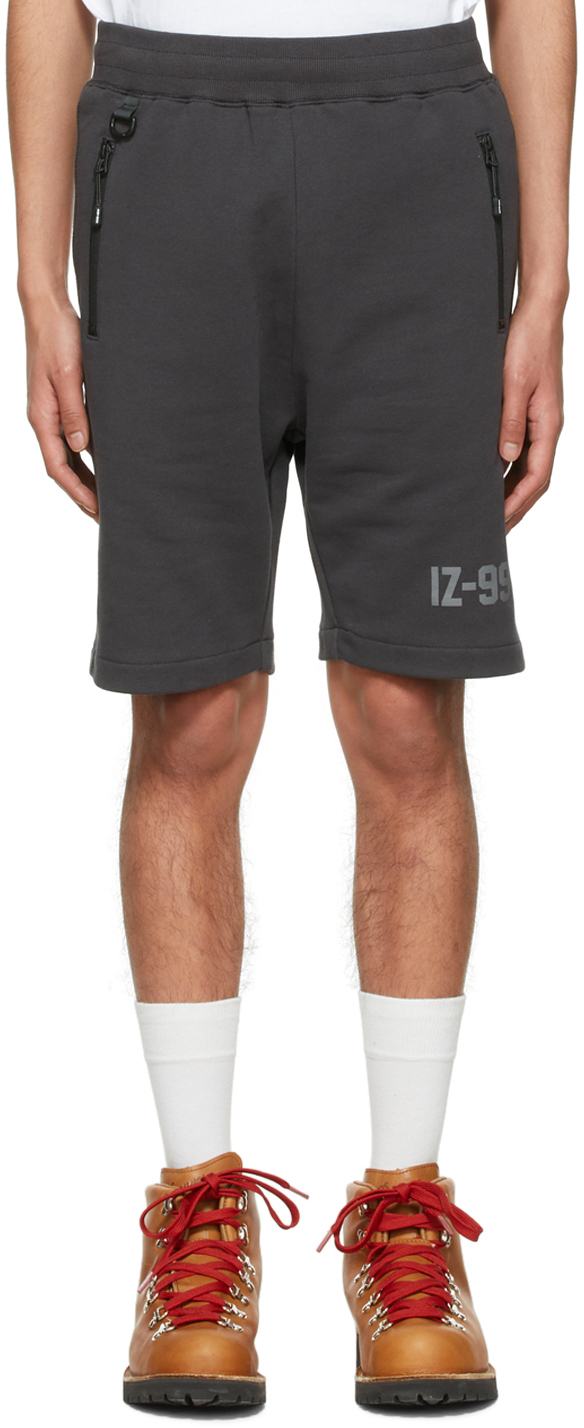 Izzue Gray Cotton Shorts
