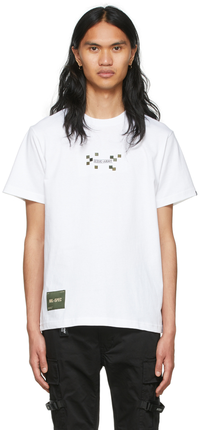 Izzue White Cotton T-Shirt