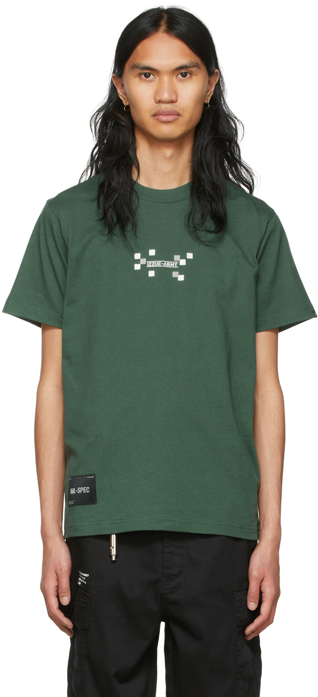 Izzue Green Cotton T-Shirt