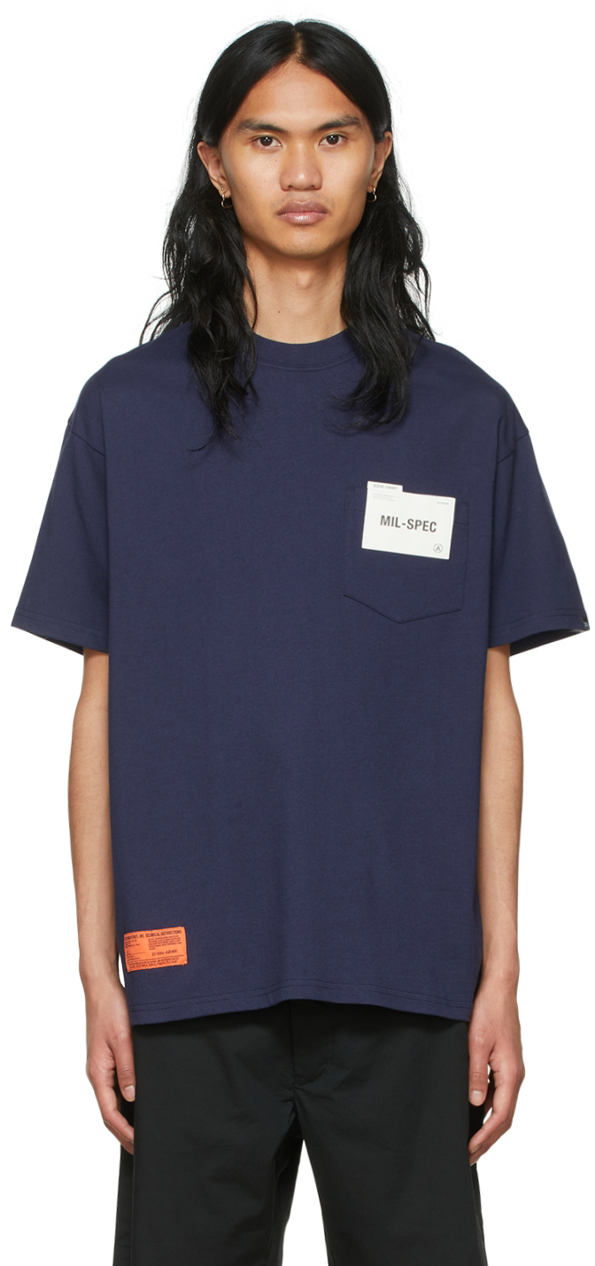 Izzue Navy Cotton T-Shirt