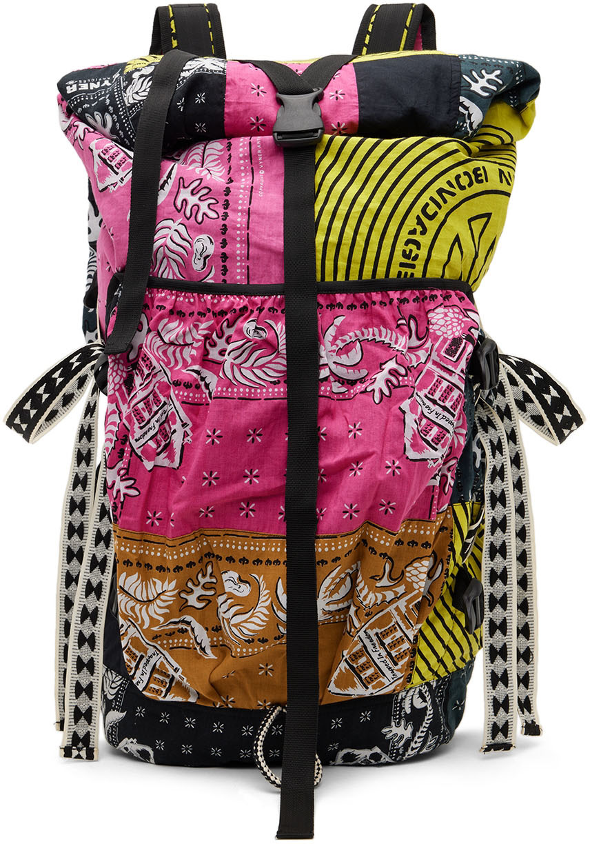 Vyner Articles Multicolor Bandana Patchwork Backpack