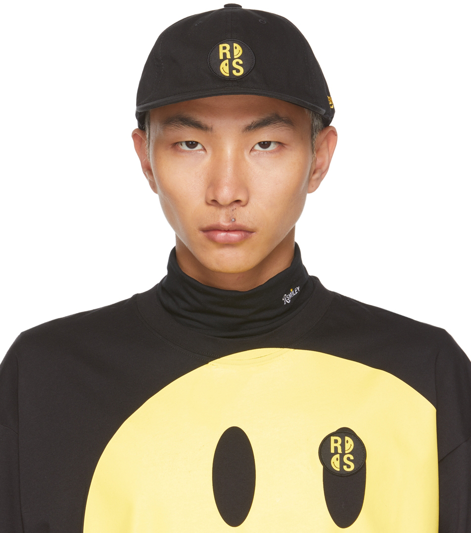 Raf Simons Black Smiley Edition Cotton Cap | Smart Closet