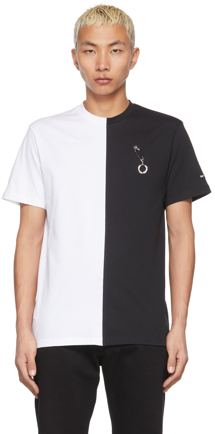 Black & White Fred Perry Edition Split T-Shirt