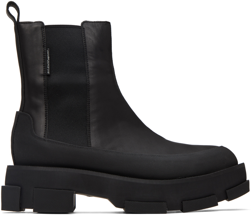 Black Platform Gao Chelsea Boots by both on Sale