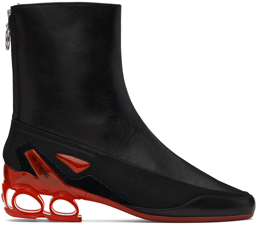 Raf Simons Black Cycloid Boots | Smart Closet