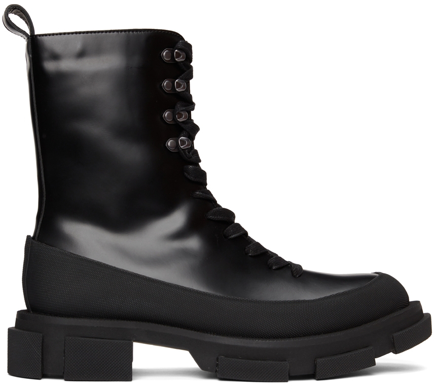 both Black Gao High Lace-Up Boots