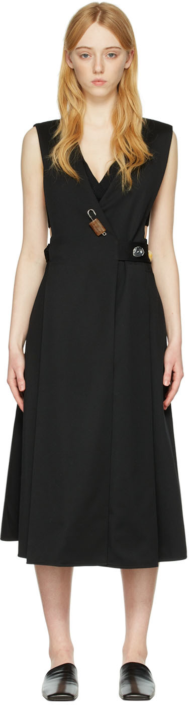 Jupe Plissée Proenza Schouler Noir Métallisé - Taille 34/36, Occasion Très Bon état
