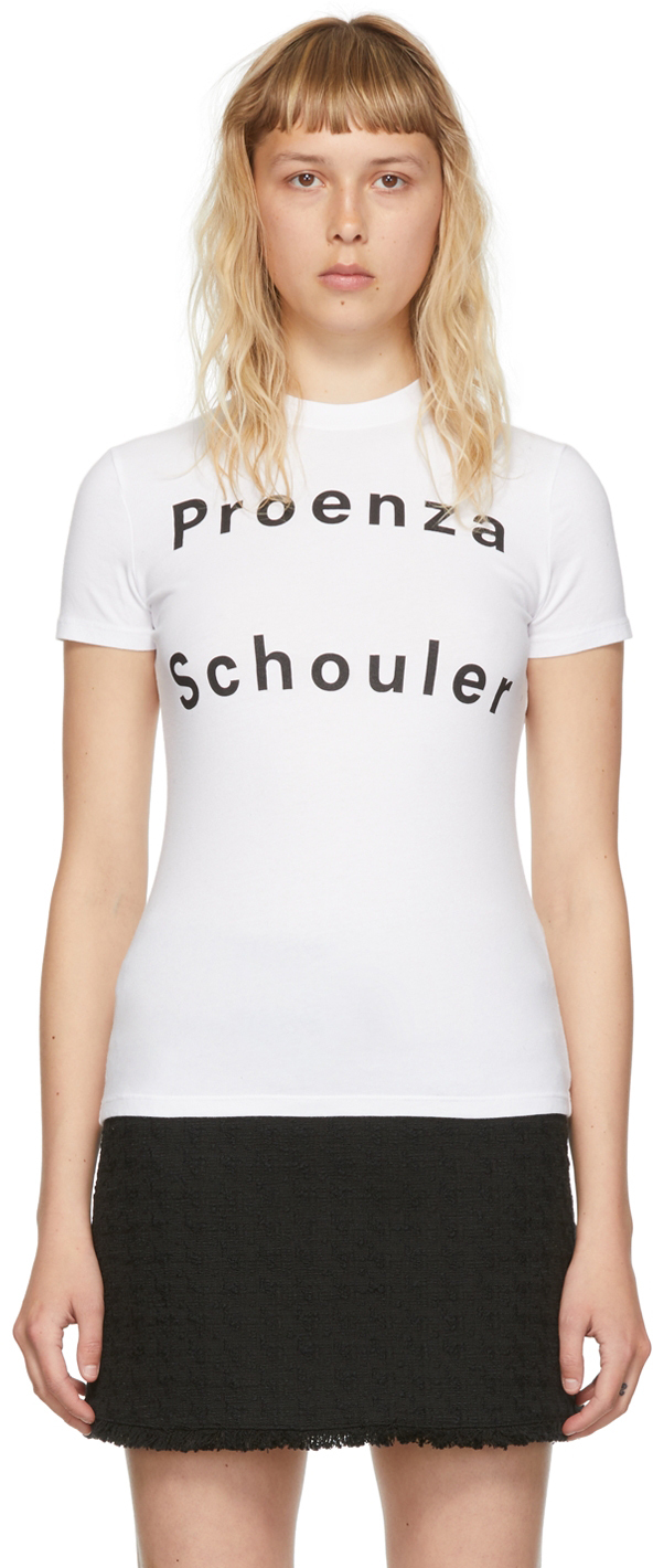 Proenza Schouler White Cotton T-Shirt