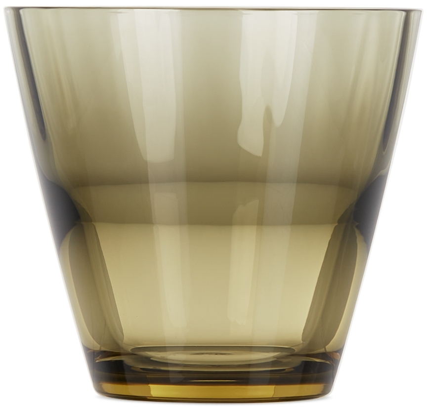 Sghr Sugahara Grey & Yellow Two-tone Bico Glass, 8.5 oz In Carbon/tan