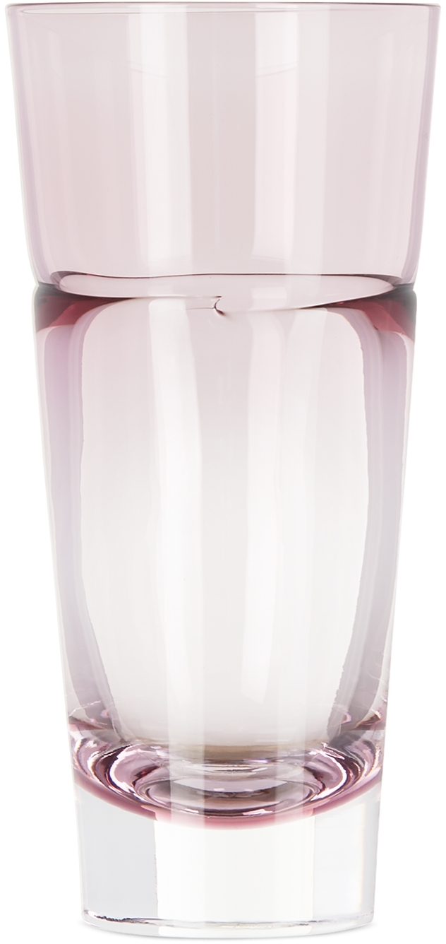 Pink Duo Tumbler Glass, 9.5 oz by SGHR Sugahara SSENSE