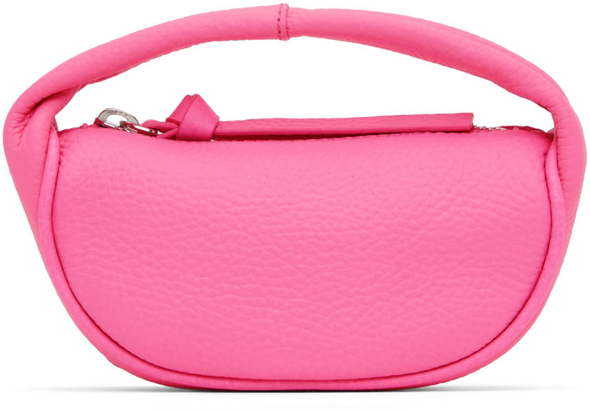 BY FAR Pink Micro Cush Top Handle Bag