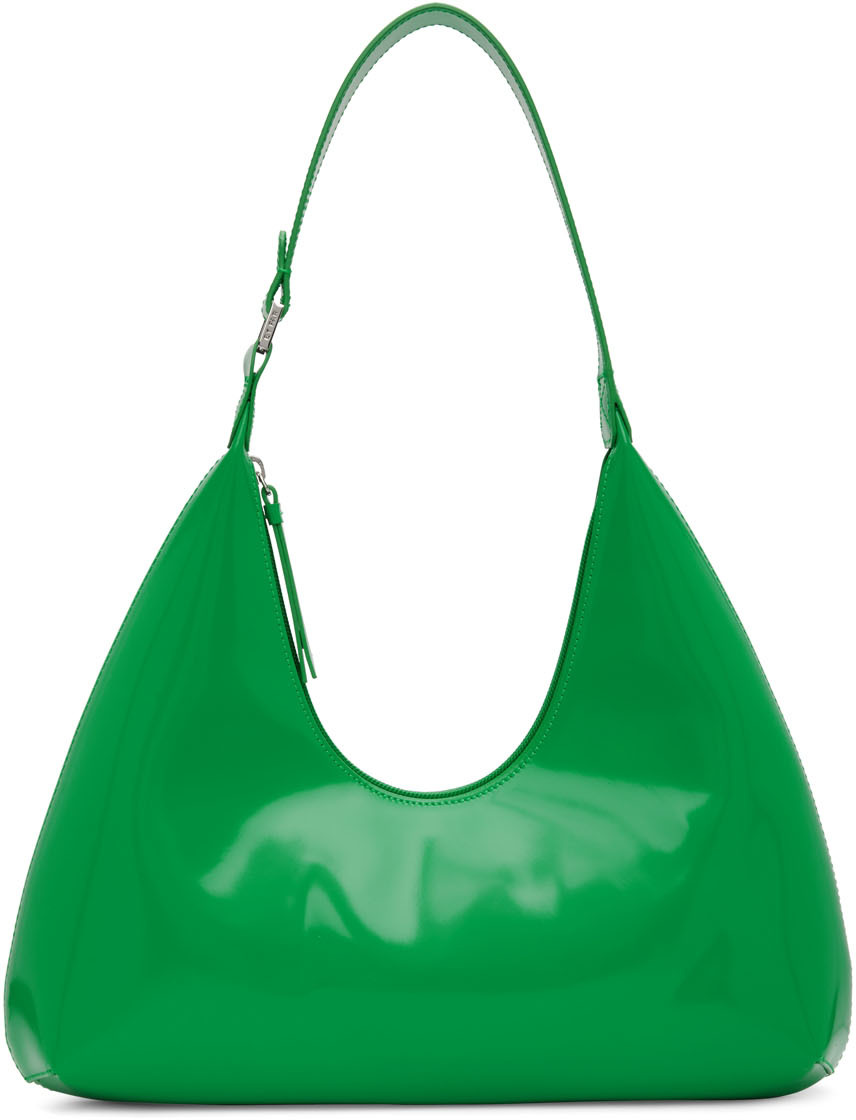 BY FAR: Green Amber Shoulder Bag | SSENSE Canada