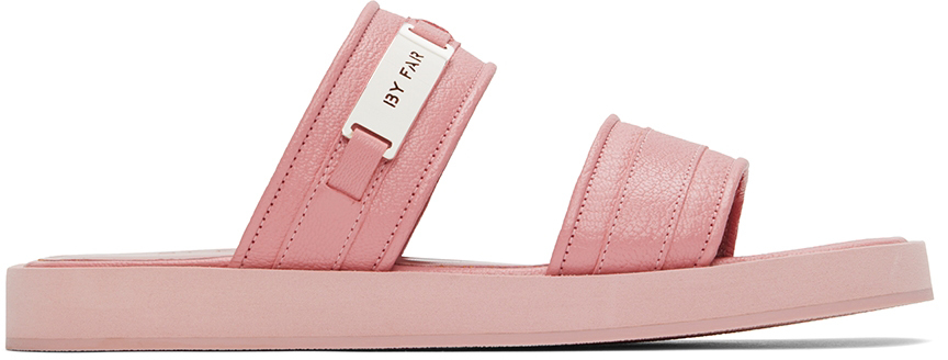 Pink Easy Sandals by BY FAR on Sale