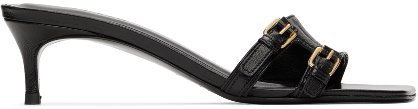 BY FAR Black Roni Heeled Sandals