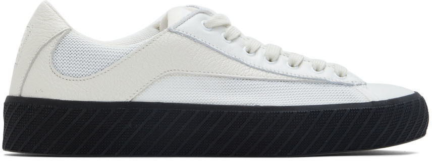 BY FAR: Off-White & Black Rodina Low-Top Sneakers | SSENSE Canada