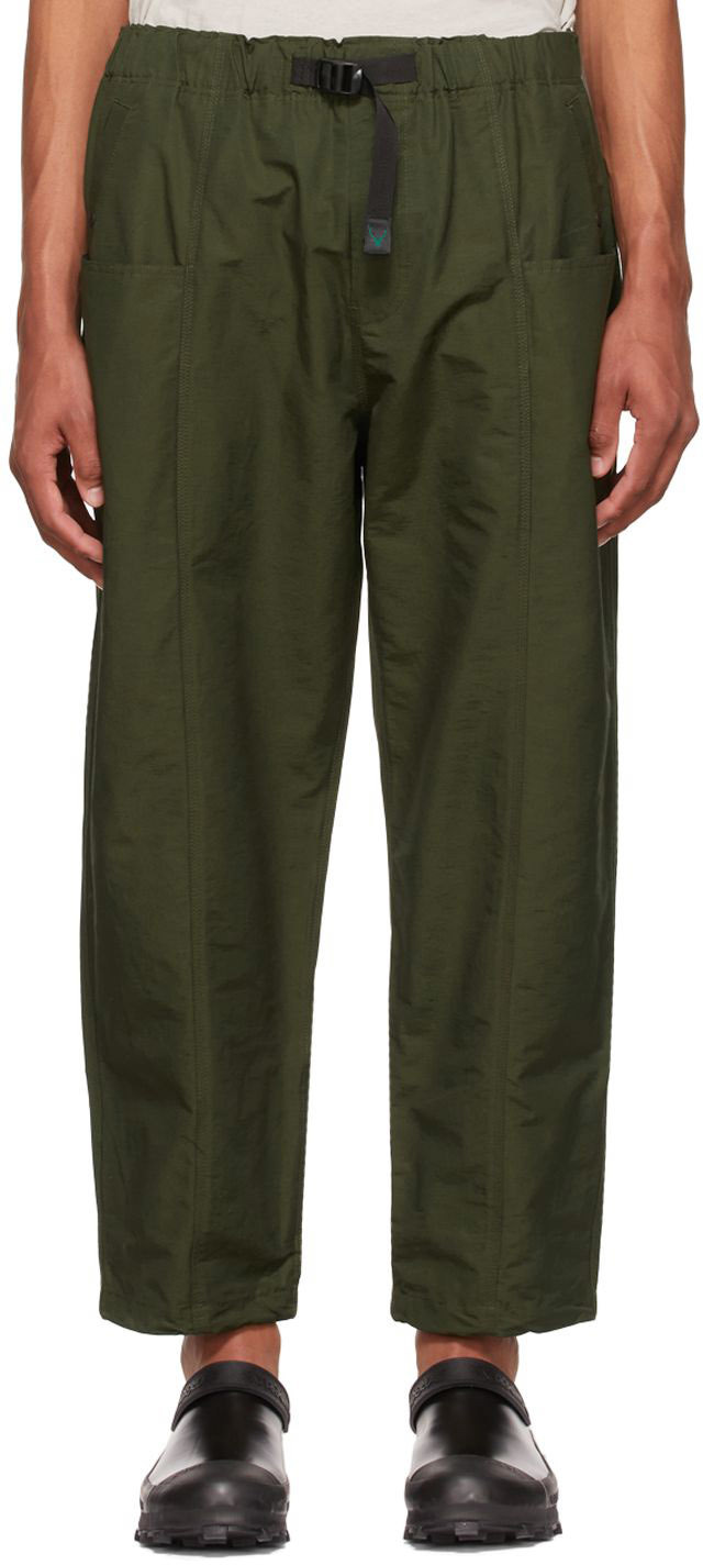 South2 West8 Khaki C.s. Trousers In B-green