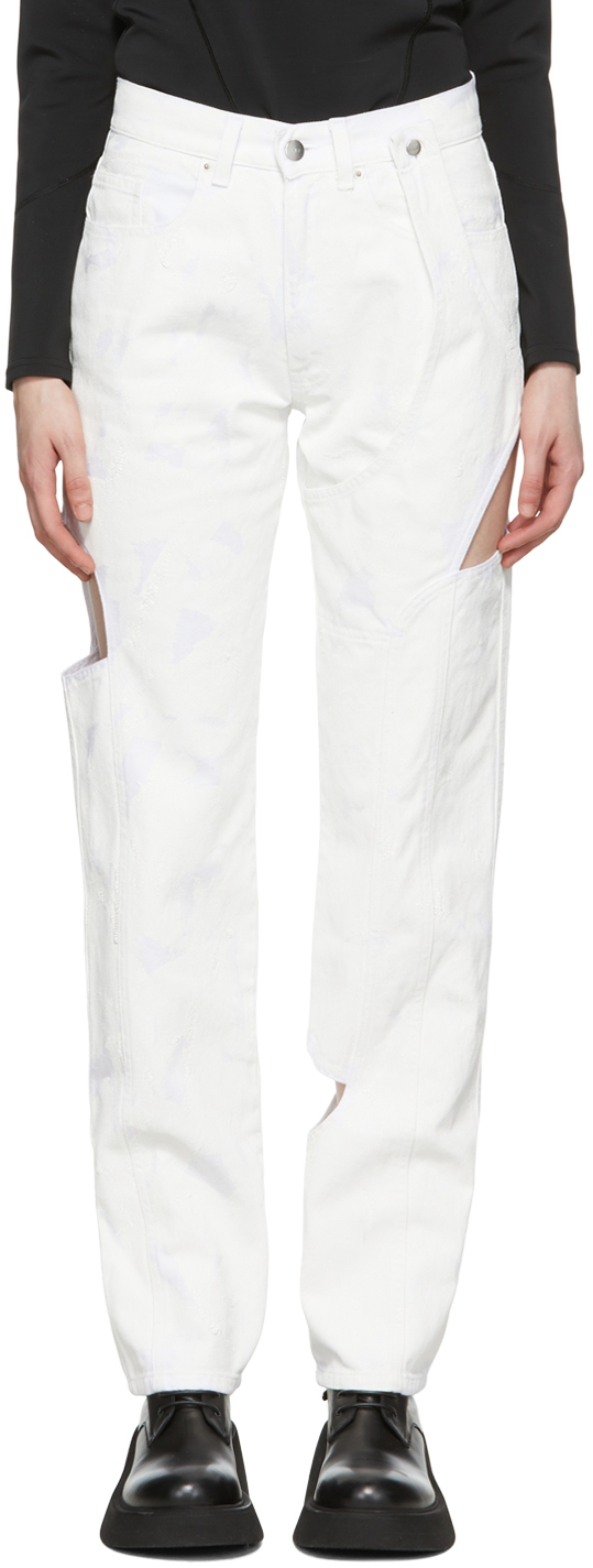 Heliot Emil Off-white Denim Jeans In Off White W. White P