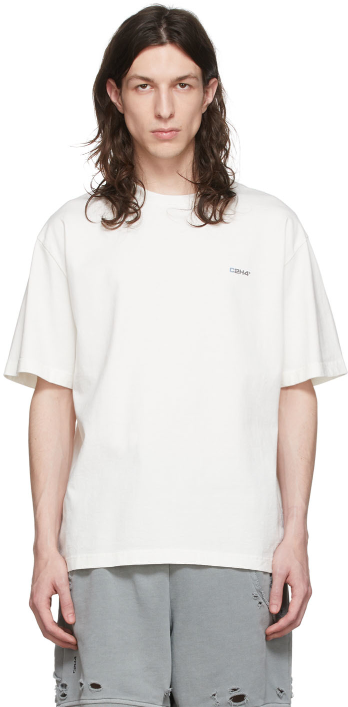 C2H4 White Cotton T-Shirt