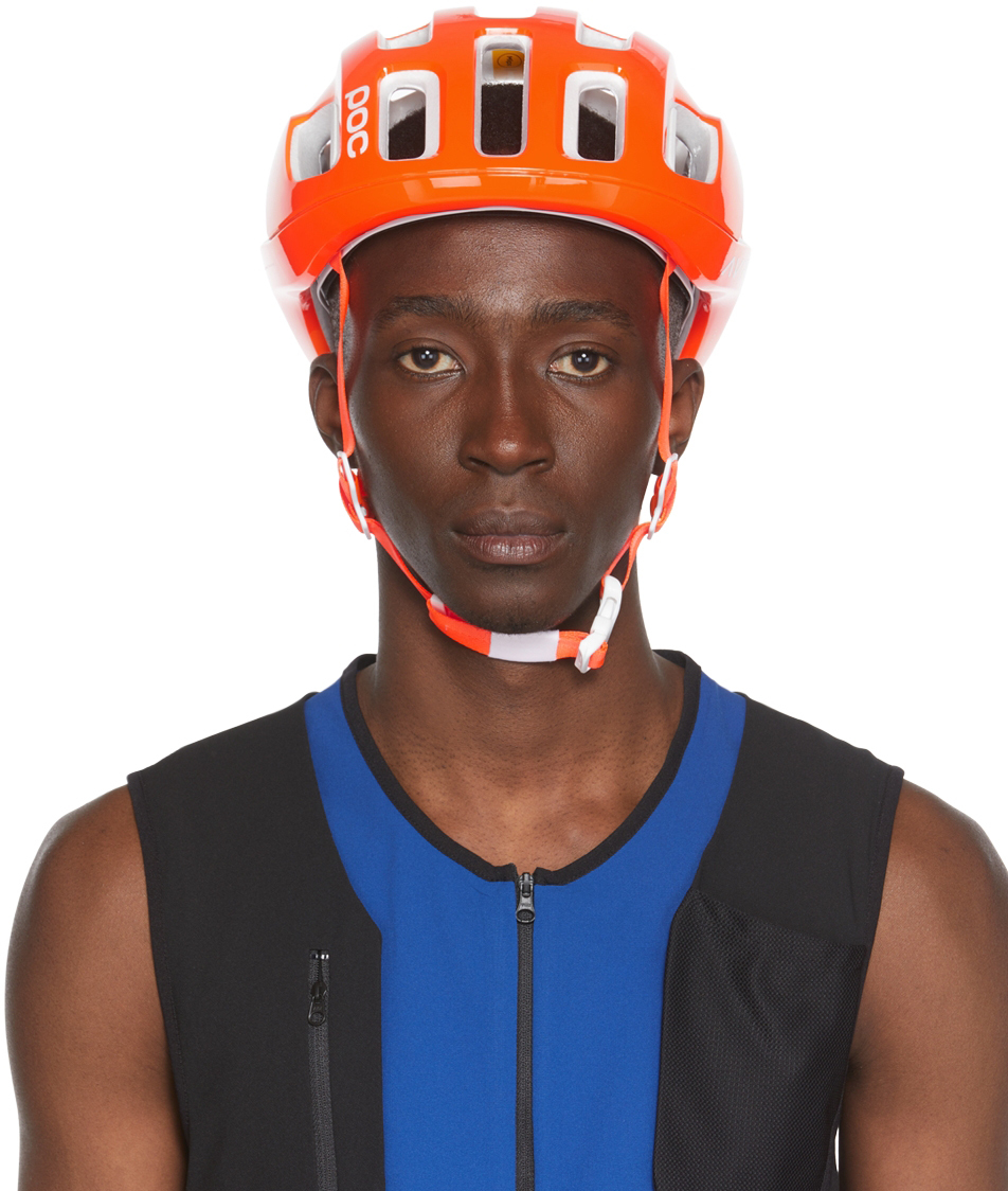 Orange & White Ventral Air Mips Cycling Helmet by POC | SSENSE Canada