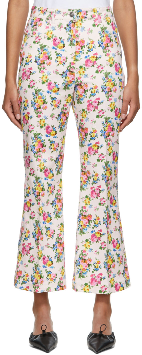 Pink Printed Trousers