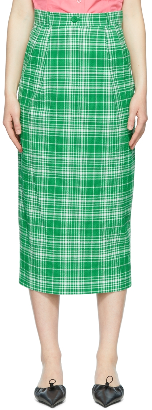 Green Pagina Midi Skirt