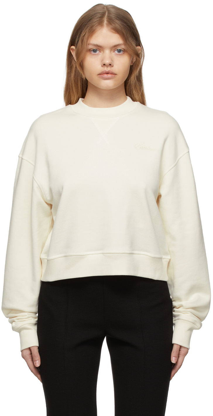 Yellow Stretch Cotton Sweatshirt