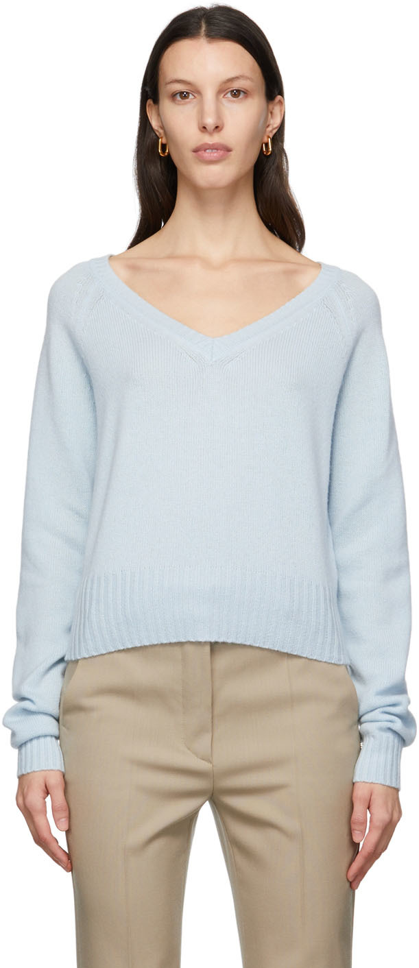 Natural Womens Jumpers and knitwear Sportmax Jumpers and knitwear Sportmax Cashmere Knit Sweater in White 
