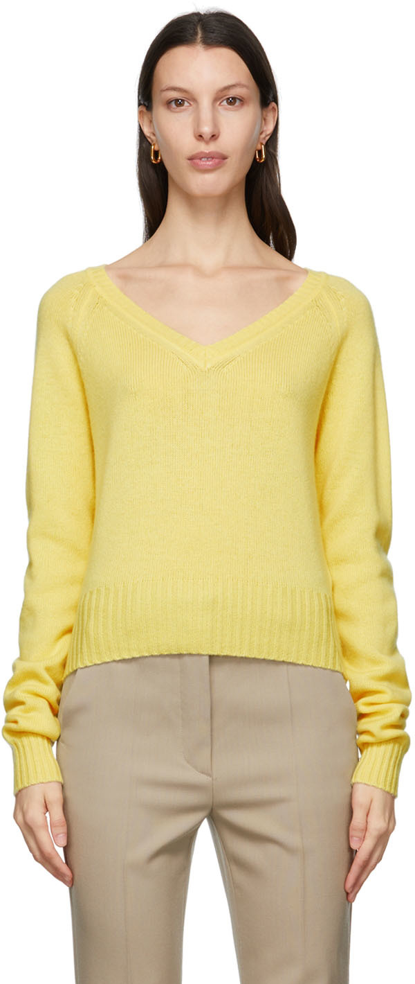 Yellow Fatuo V-Neck Sweater