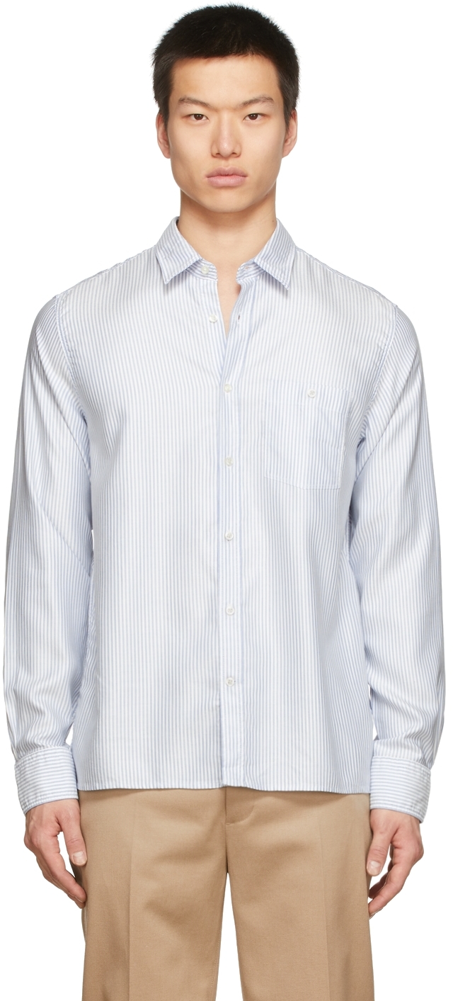 Officine Générale Blue & White Alex Shirt