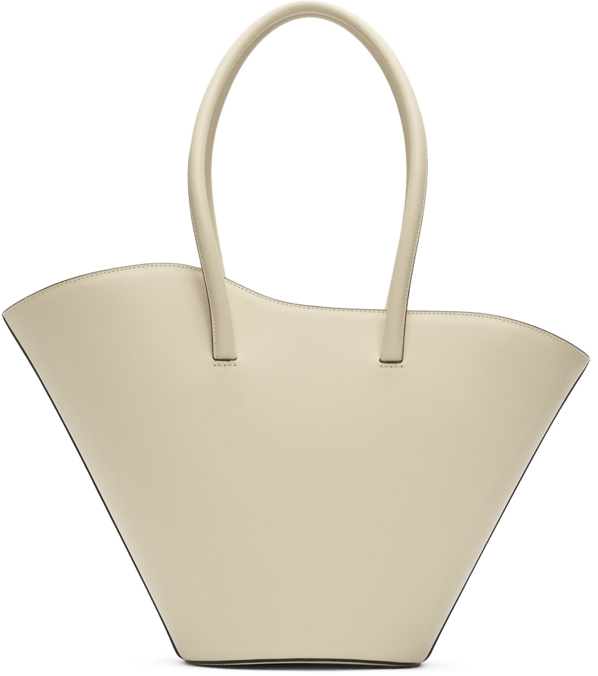 Beige Tall Tulip Tote by Little Liffner on Sale