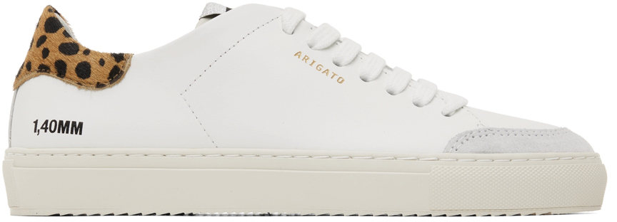 Axel Arigato White Leopard Clean 90 Triple Sneakers