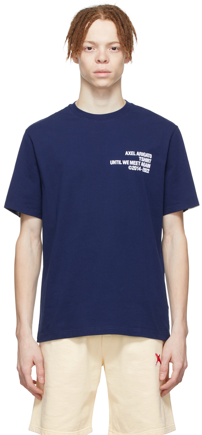 Axel Arigato Navy Organic Cotton T-Shirt