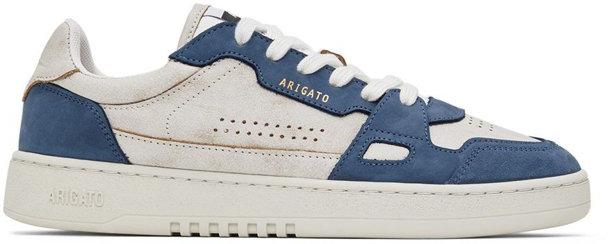Axel Arigato SSENSE Exclusive Off-White & Blue Dice Lo Sneakers
