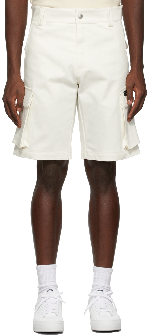 Beige Basic Cargo Shorts