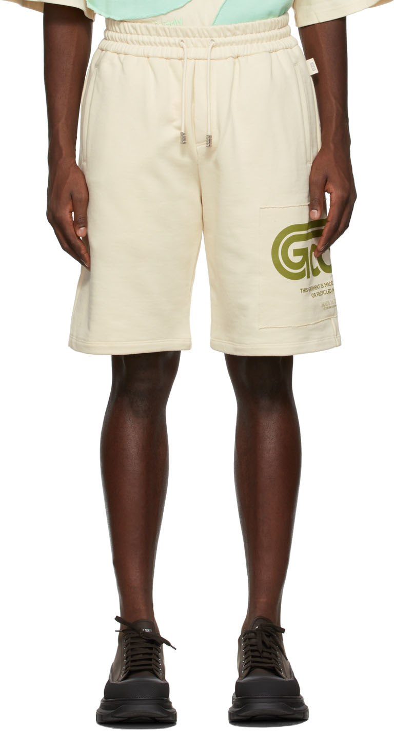 Beige Eco Regular Sweat Shorts