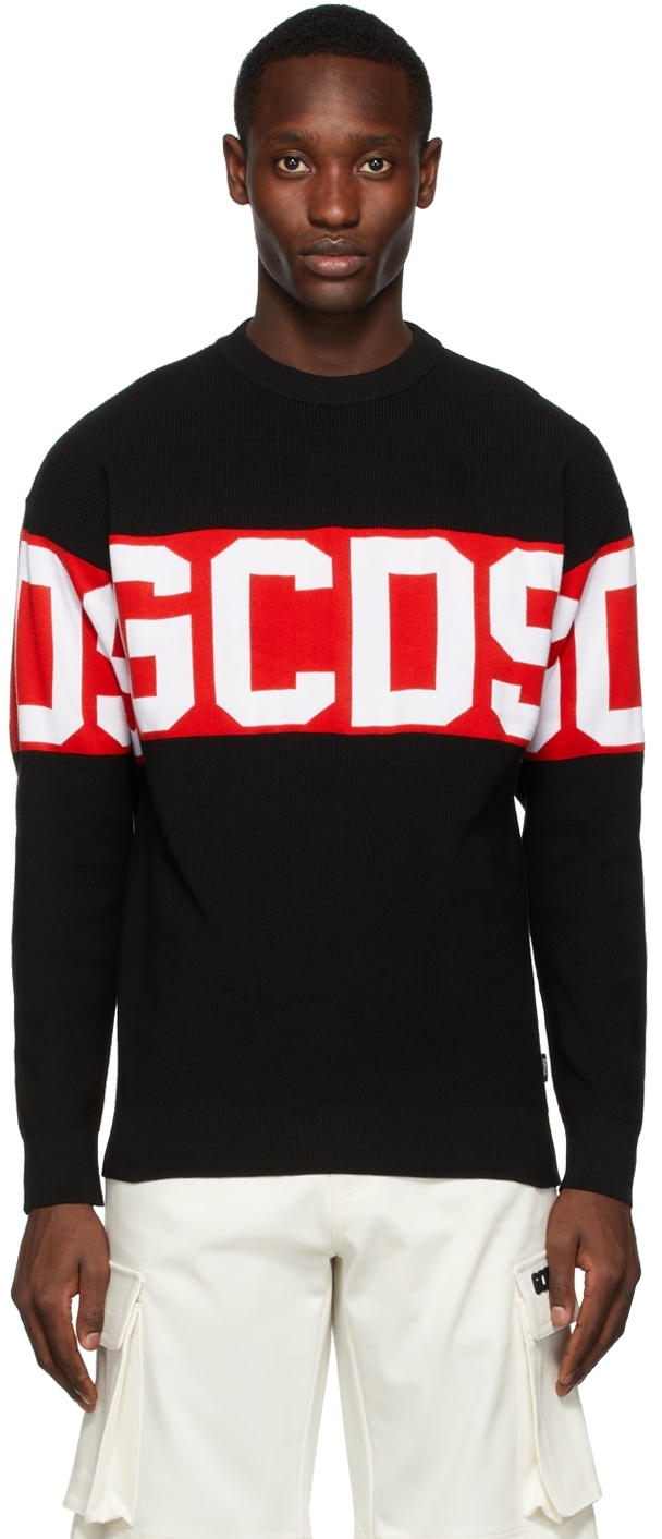 Black Logo Band Sweater