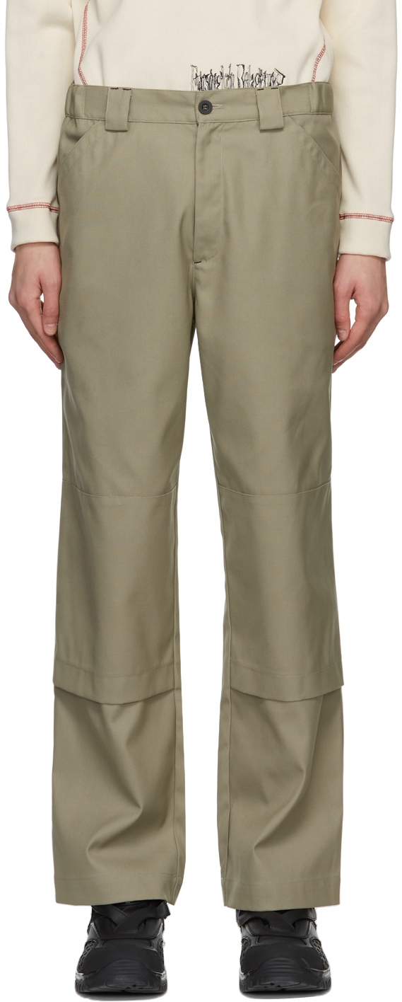 GR10K Khaki Polyester Trousers
