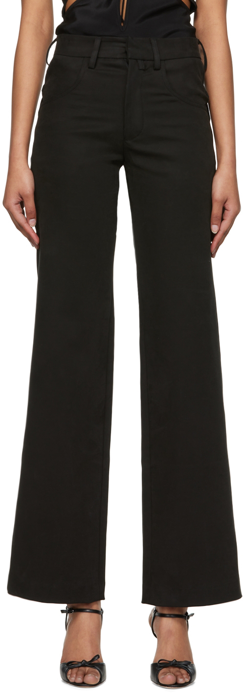 Black Cotton Trousers