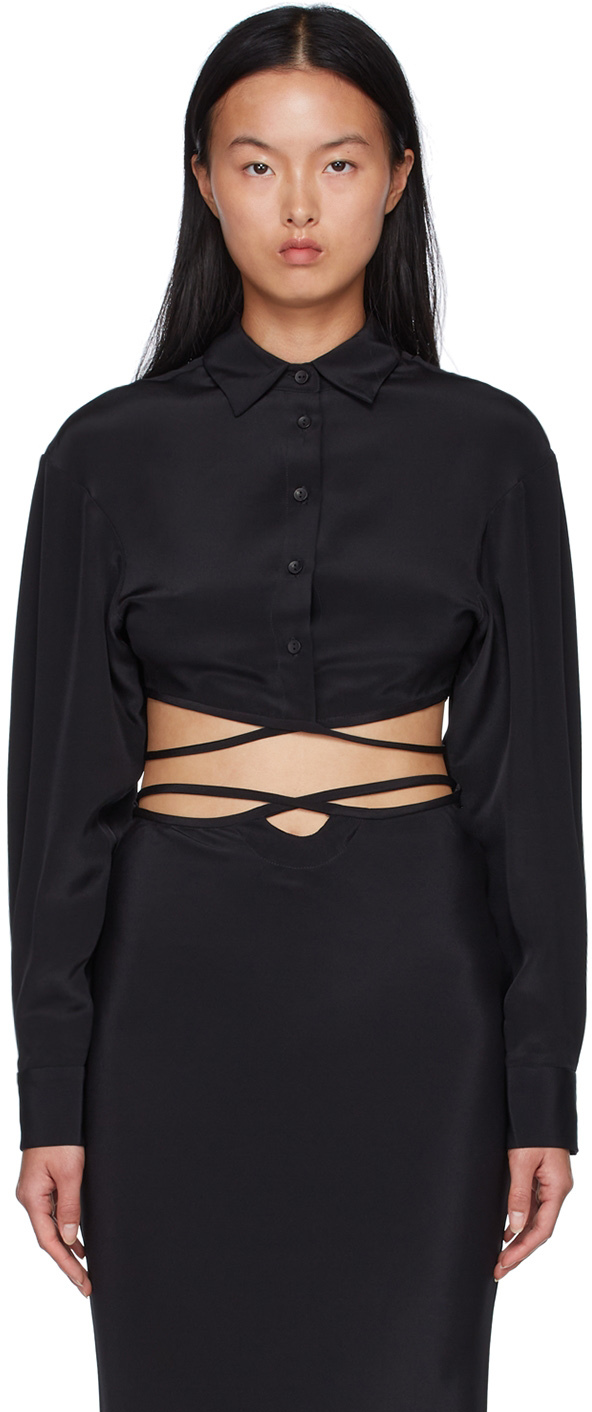 Black Silk Shirt