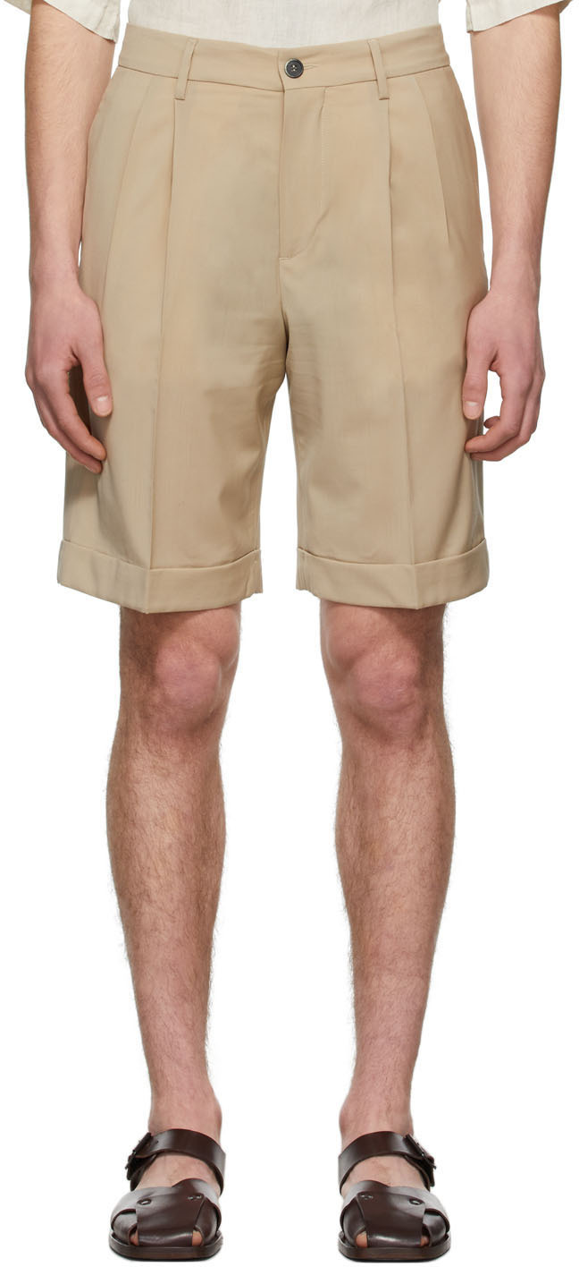 SSENSE Men Clothing Shorts Bermudas Beige Bermuda Shorts 