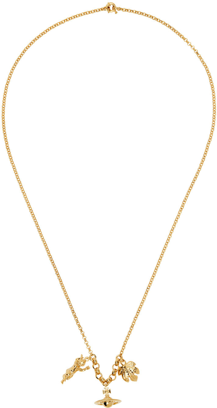 Vivienne Westwood Gold Anglo Pendant Necklace