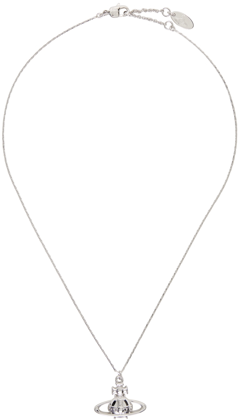 Vivienne Westwood Silver Suzie Necklace In Platinum | ModeSens