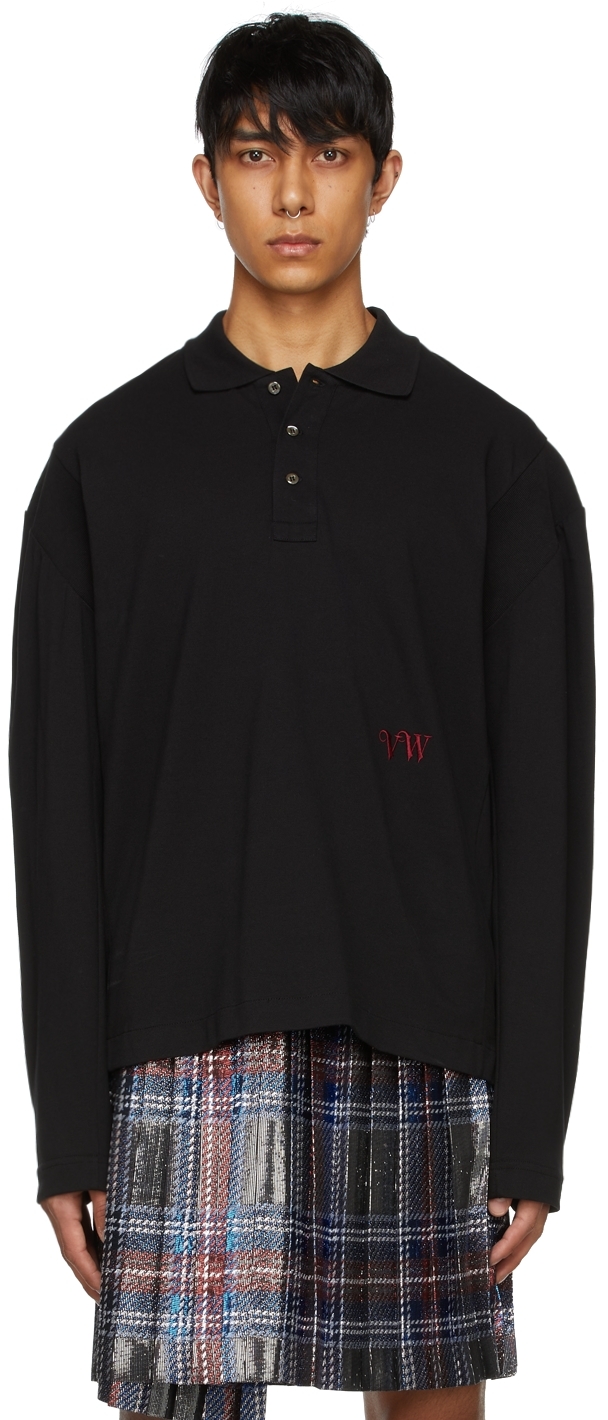 Vivienne Westwood Black Cotton Polo