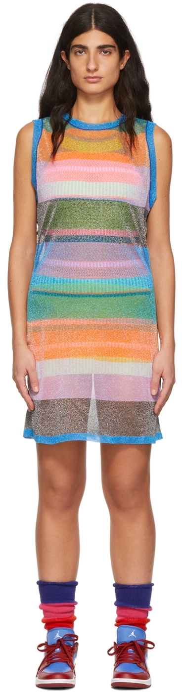 AGR Multicolor Polyester Mini Dress