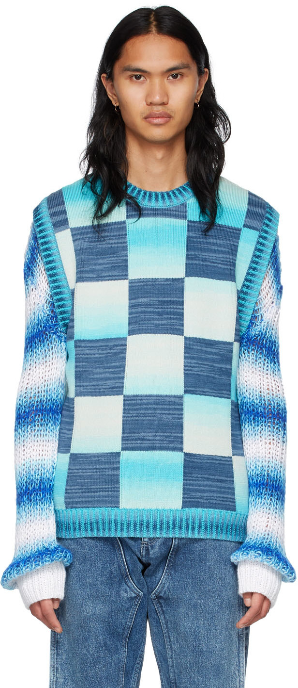 AGR Blue Cotton Vest