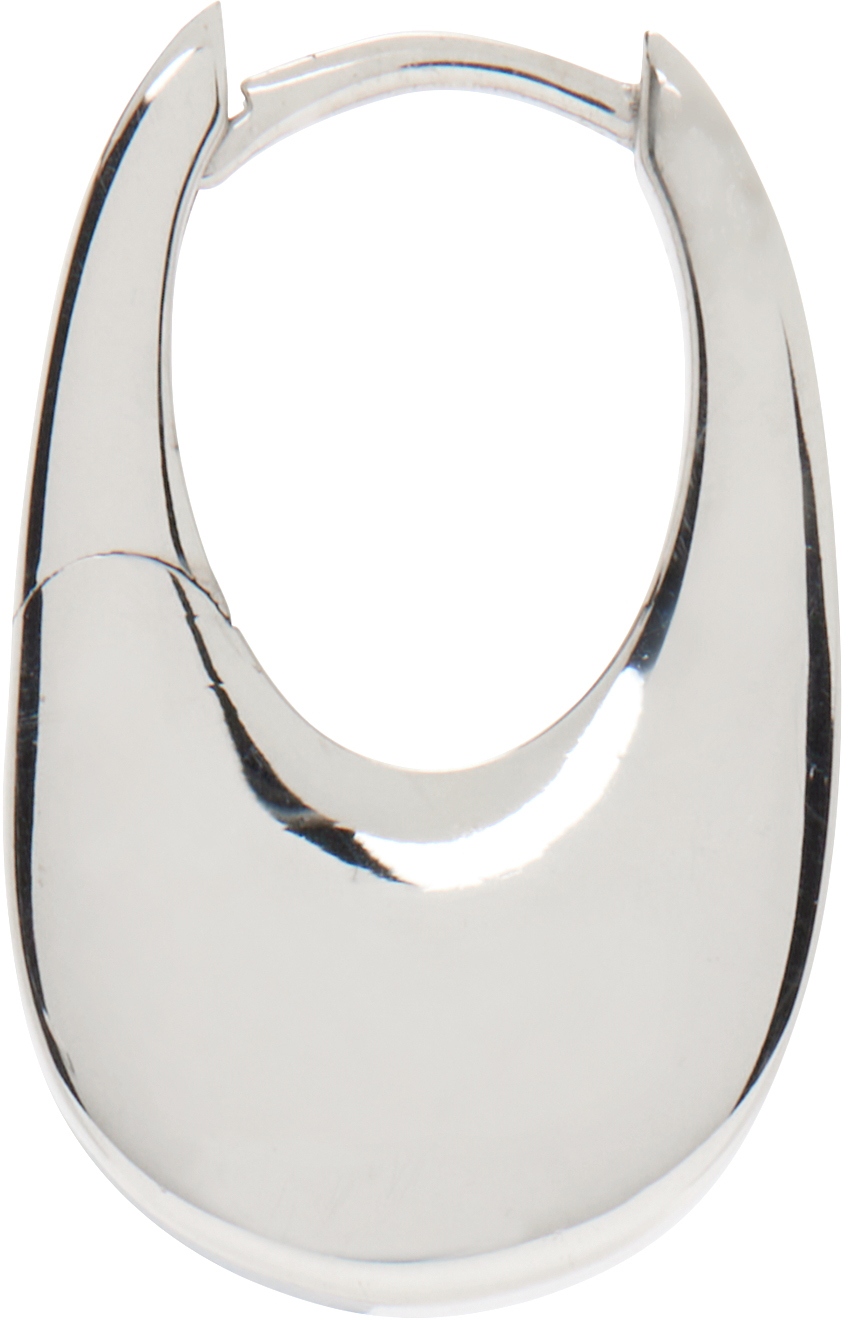 Coperni Silver Alan Crocetti Edition Small Swipe Earring
