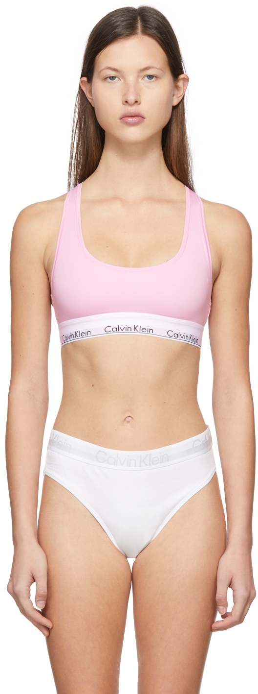 Calvin Klein Underwear Pink Modern Cotton Unlined Bra