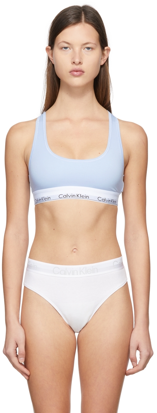 Calvin Klein Underwear Blue Modern Cotton Unlined Bra | Smart Closet